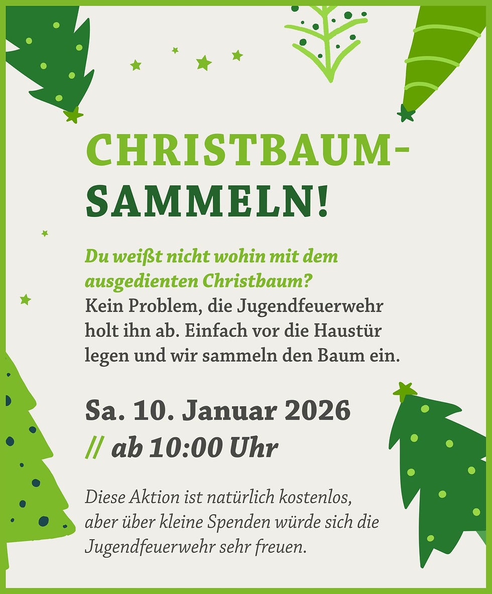 Christbaumabholung im Januar