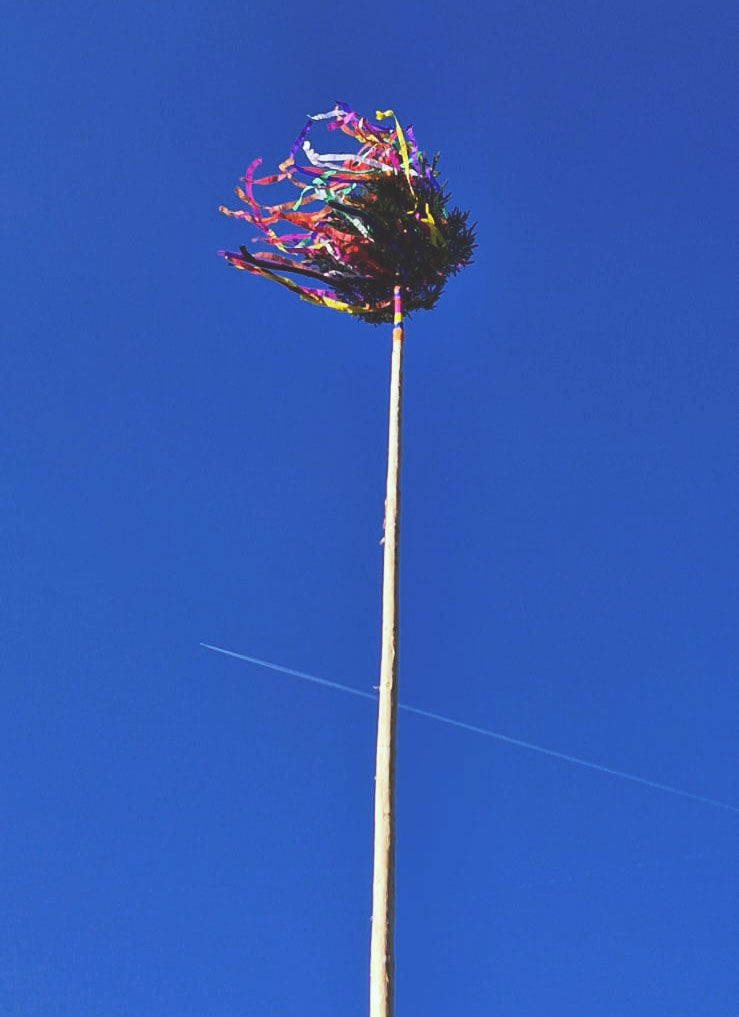 Happy Maibaum-Stellen