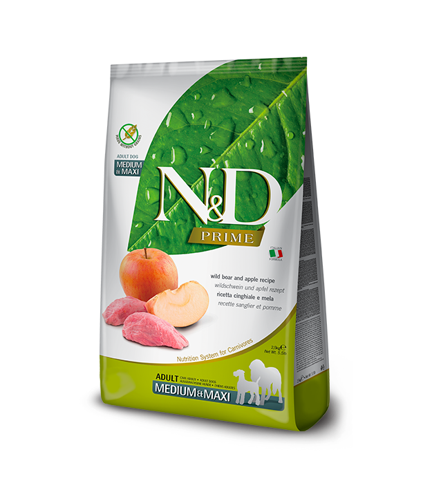 N&D Wild Boar & Apple Adult Medium & Maxi 2,5 KG