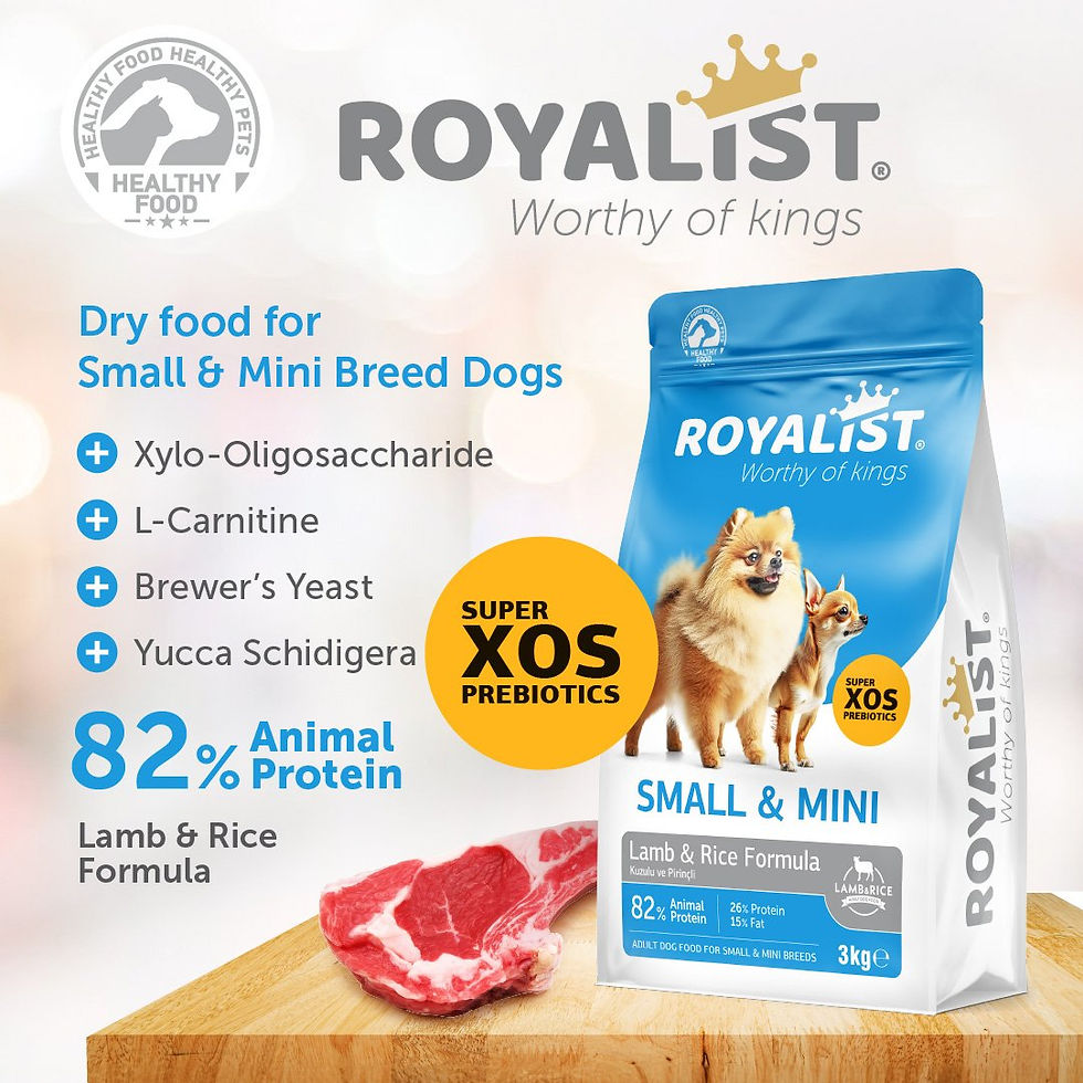 Küçük resim: ROYALİST KÜÇÜK IRK YETİŞKİN KUZULU&PİRİNÇLİ KÖPEK MAMASI 3 KG
