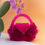 Thumbnail: Hot Pink Beaded Handbag with Feathers | Fuchsia Crystal Mini Purse | Sparkly Ev