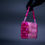 Thumbnail: Pink Ombré Beaded Handbag | Hot Pink & Light Pink Purse | Acrylic Bead Shoulder