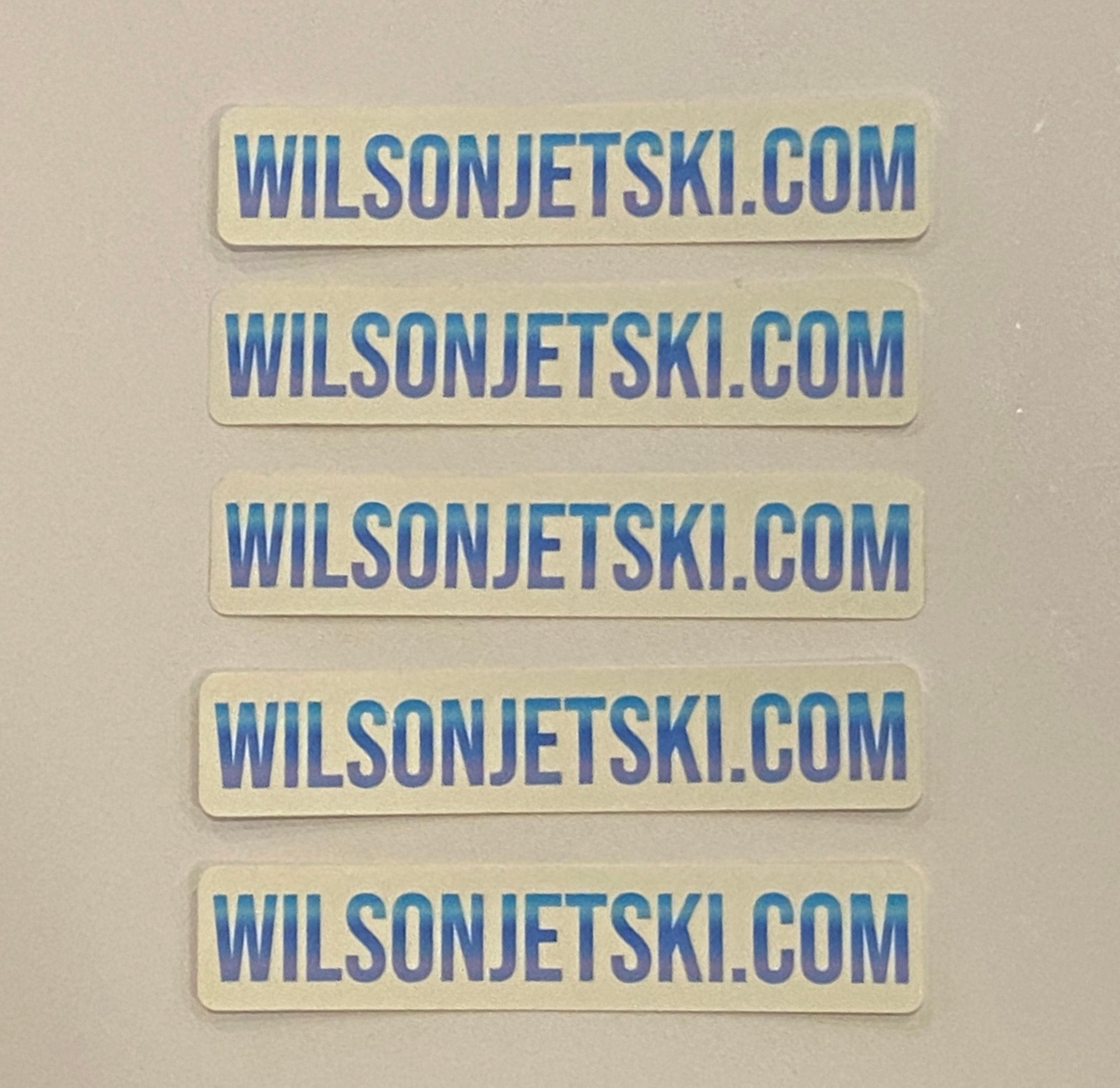WILSONJETSKI 5-Pack Vinyl Waterproof Stickers