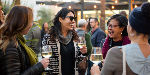 Women laughing and talking