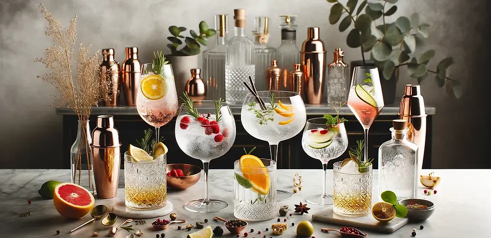 gin cocteles frescos temporada
