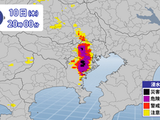 関東地方で大規模雷雨 記録的短時間大雨情報31件 東京都心浸水キキクル黒判定 目黒川氾濫危険も