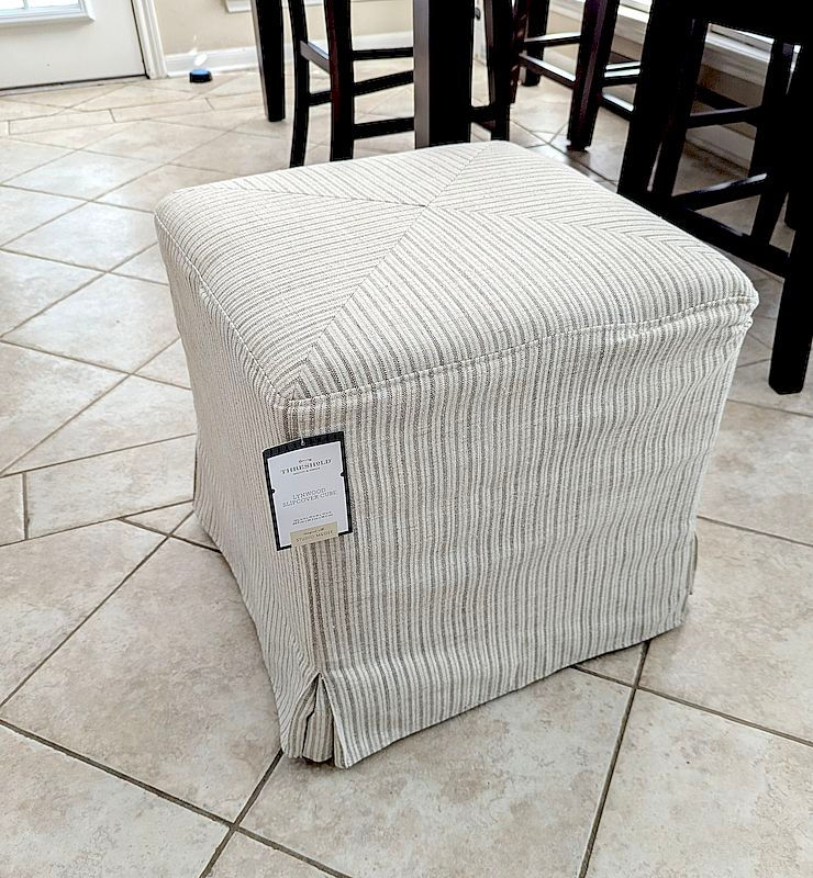 Thumbnail: Lynwood Slipcover Cube Ottoman