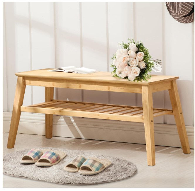 Thumbnail: Bamboo Entryway Bench
