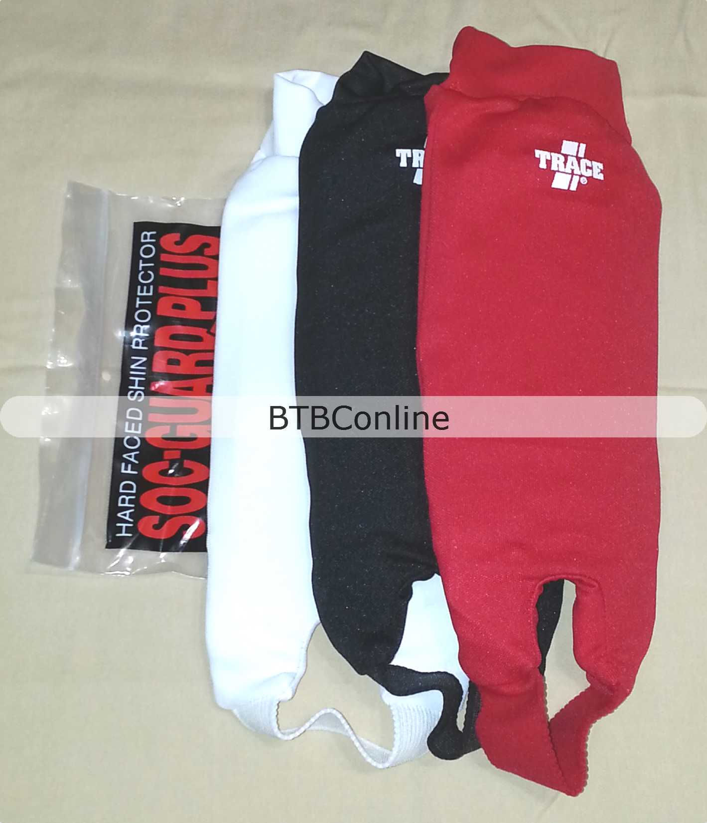 SOC-GUARD PLUS by TRACE. Stirrup Hard Soccer Shin Guards