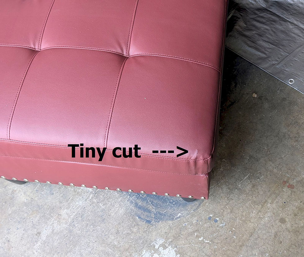 Thumbnail: NEW Deep Red L-Sectional w/chaise