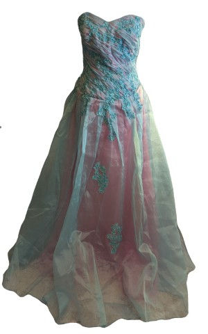 Thumbnail: Pink/Blue Formal Dress 20W