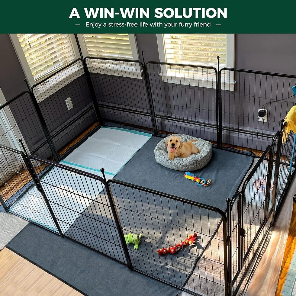 Thumbnail: Indoor/Outdoor Metal Dog playpen. 32 inch 8 Panels