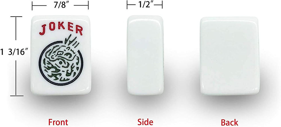 Thumbnail: American Mahjong Game Set in Blue/Gray Quilted Bag
