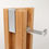 Thumbnail: Wall Mounted Wood Coat Rack Black or Natural Foldup