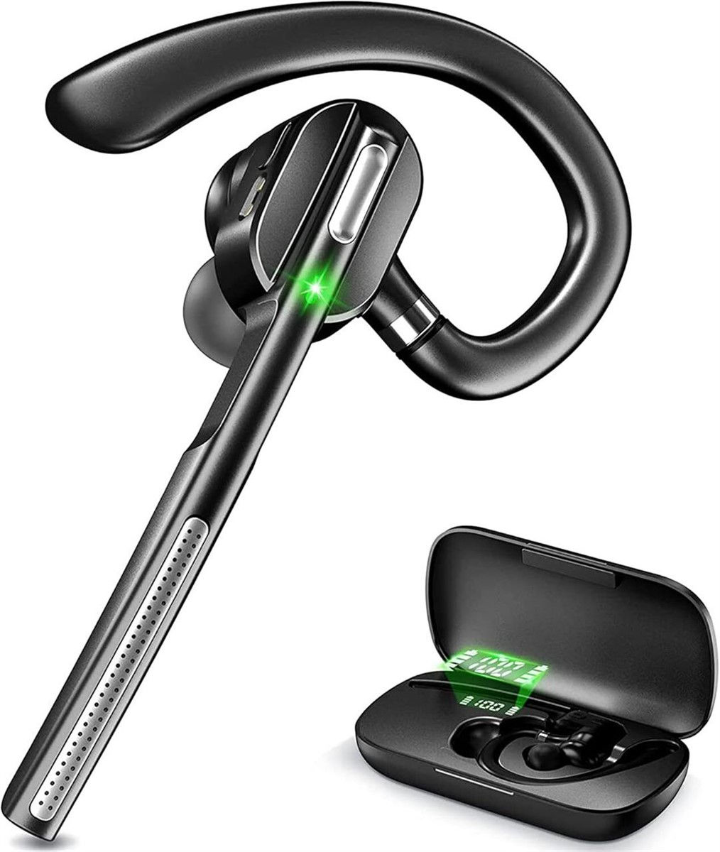 Wireless Bluetooth Headset V5.1 with Battery Display Charging Case