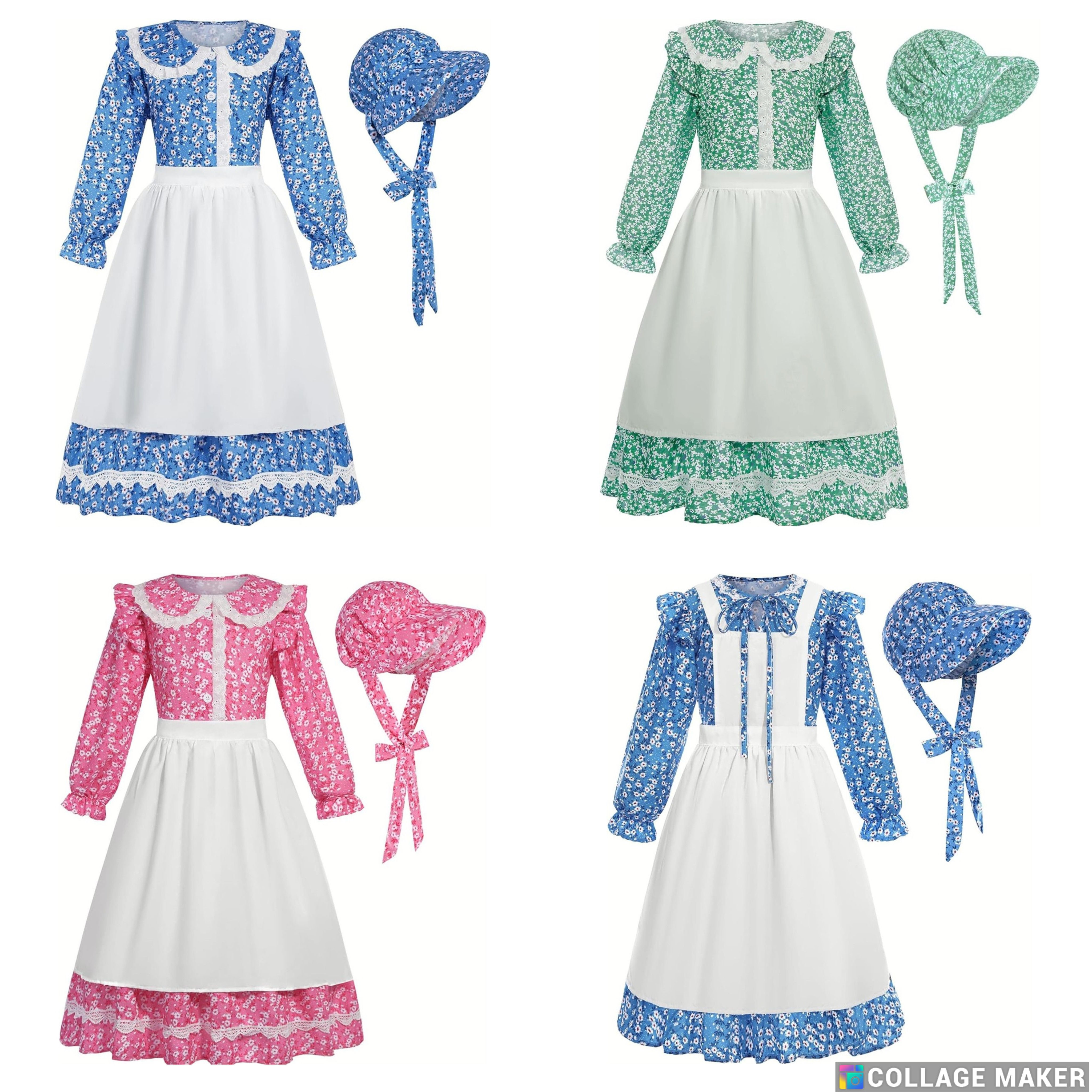 Pioneer Costumes Ages 5-12