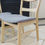 Thumbnail: Noble House Lucious Dark Grey and Oak Dining Chairs