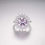 Thumbnail: 925 Sterling Silver 18k Angel Eyes Ring Natural Diamond Cluster Custom