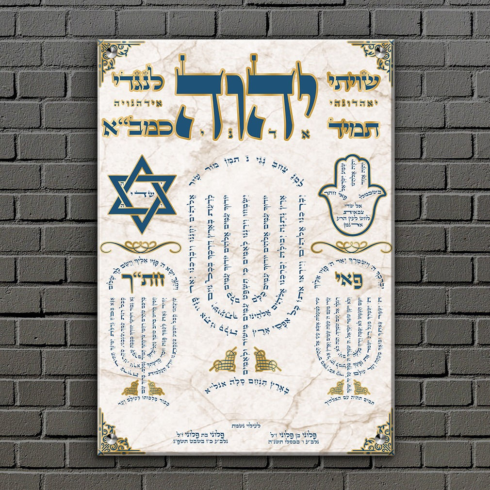 שלט לבית כנסת - שלטי הנצחה לבית כנסת