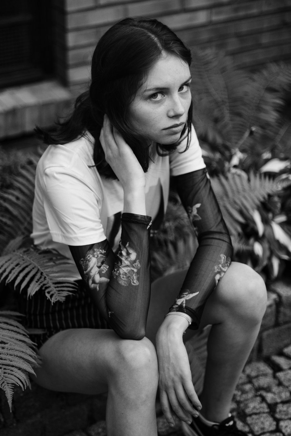 Modelka, zdjęcie w plenerze