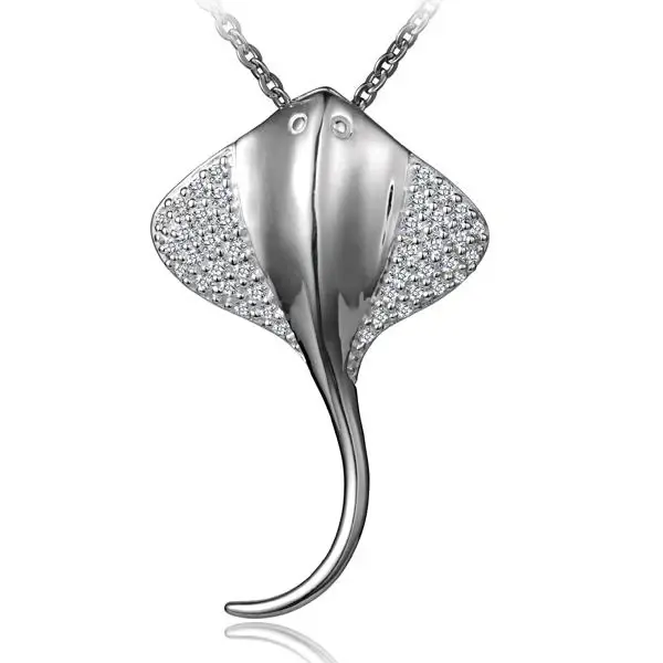 Stingray CZ Pendant