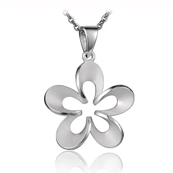 Plumeria C/O Outline Pendant #3