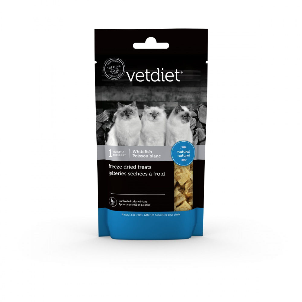 Vetdiet Freeze Dry Whitefish Cat Treats 0.5-oz