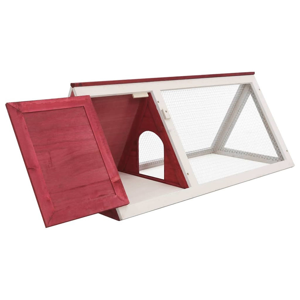 Thumbnail: Animal Rabbit Cage Red Wood