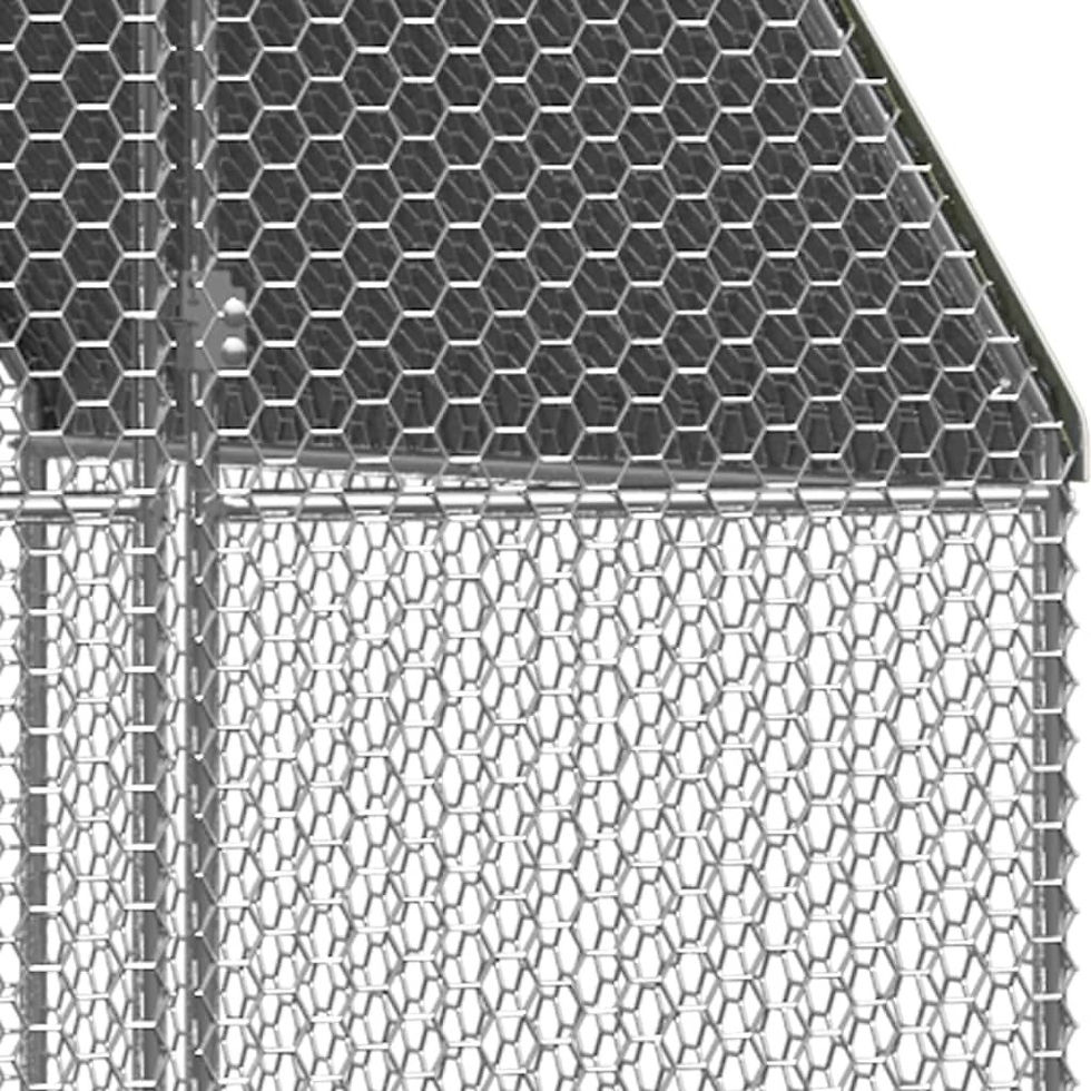 Thumbnail: Outdoor Chicken Cage 9.8'x6.6'x6.6' Galvanized Steel