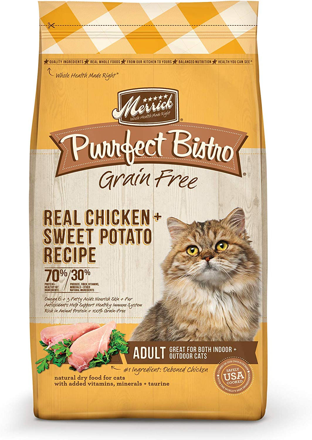 Merrick Purrfect Bistro Chicken Cat Food, 4-lbs