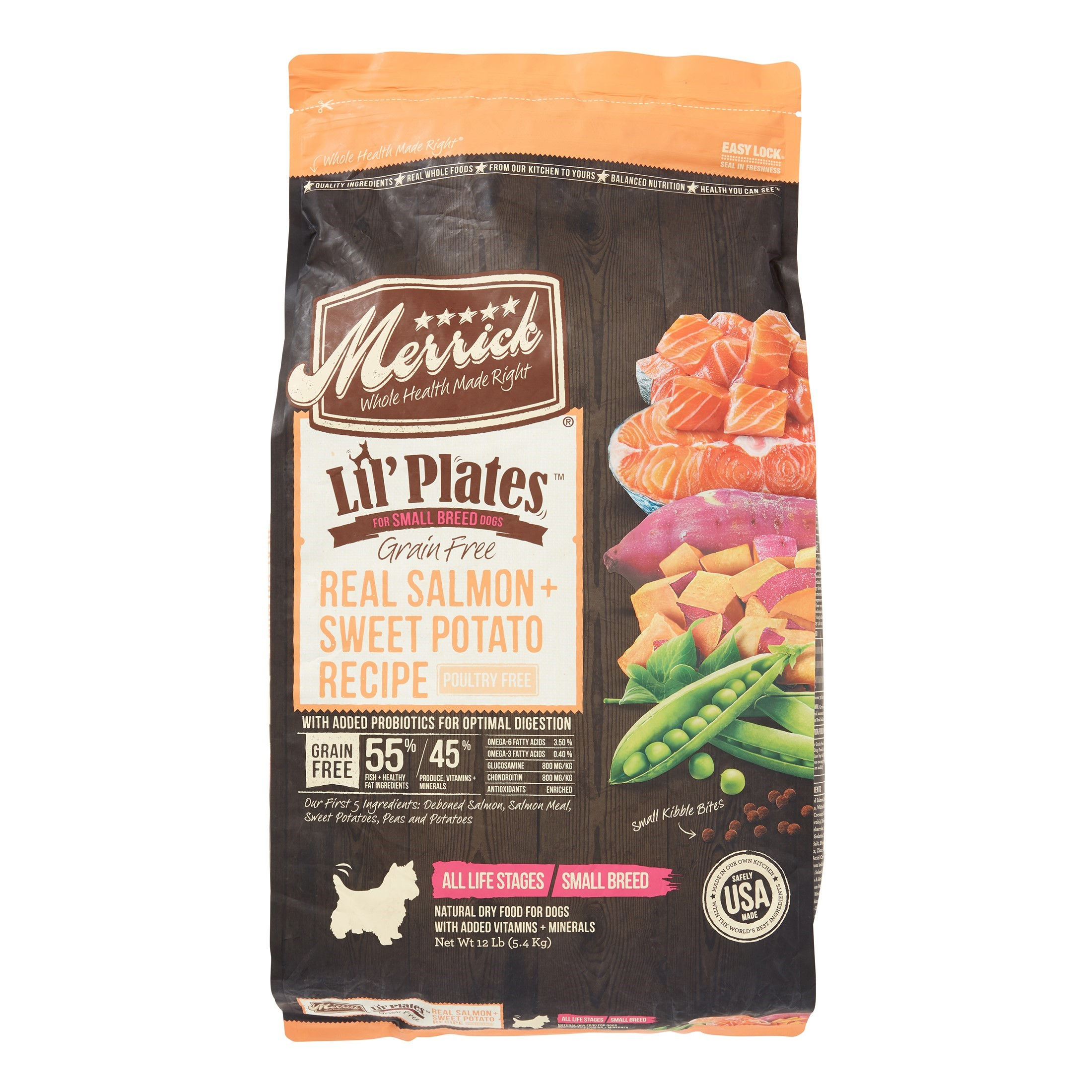 Merrick Lil' Plates Small Breed Dog Food,   Salmon & Sweet Potato Recipe, 12-lbs