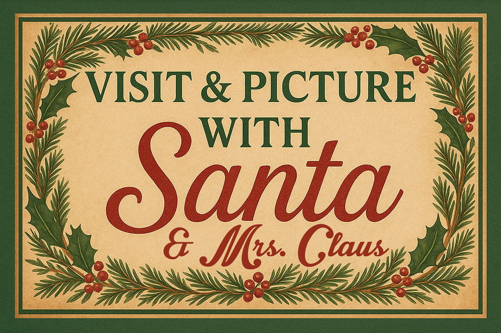 Visit & Pic with Santa (don't forget to add train ride tickets)