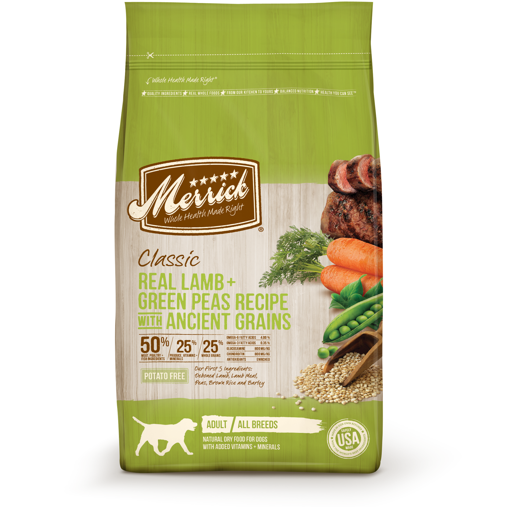 Merrick Healthy Grains Lamb Dog Food, 25-lbs