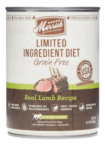 Merrick Lid Lamb Dog Food, Case of 12, 12.7 oz each