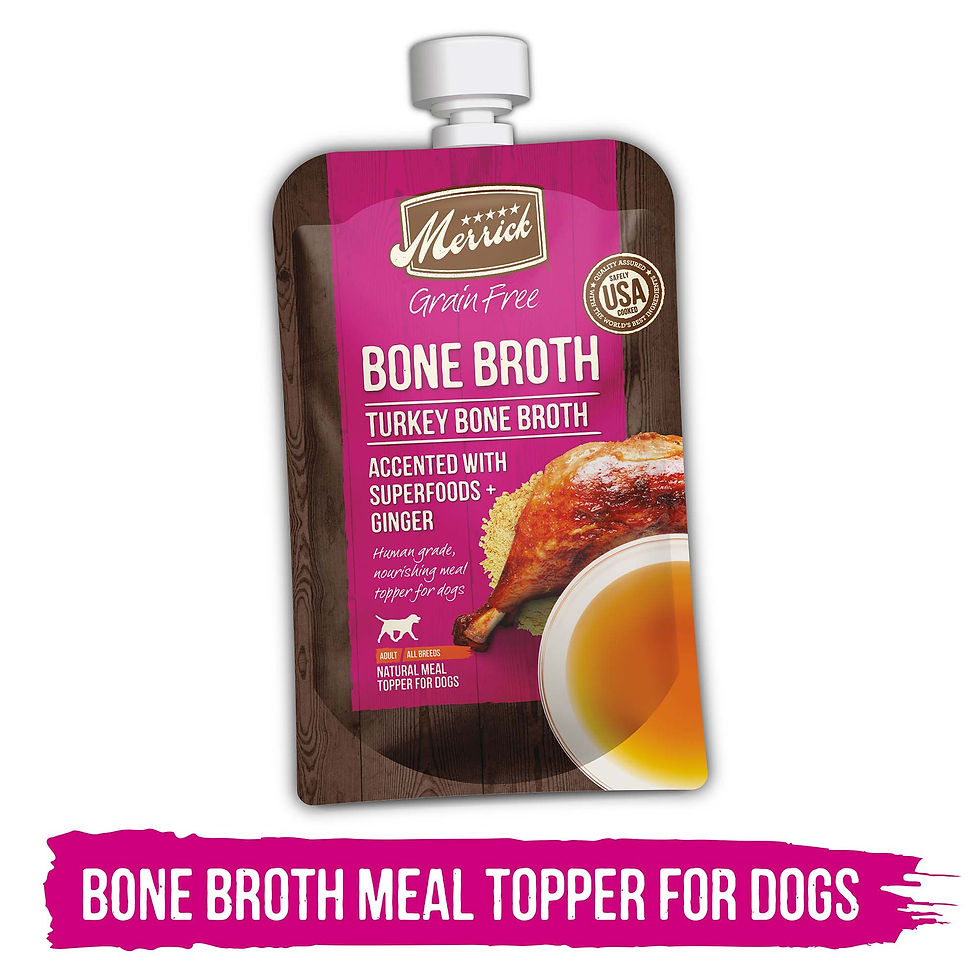 Thumbnail: Merrick Bone Broth Turkey Dog Food, Case of 14, 7 oz each