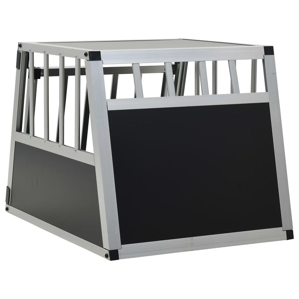 Thumbnail: Dog Cage with Single Door 21.3"x27.2"x19.7"