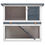 Thumbnail: Outdoor Rabbit Hutch 1 Door Gray Wood