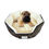 Thumbnail: Round Oval Mocha Beige Pet Bed For Small Dogs Or Cats
