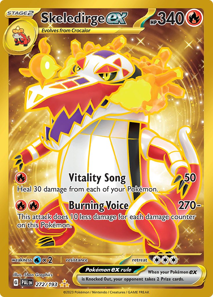 272/193 - Skeledirge ex - Hyper Rare - Paldea Evolved