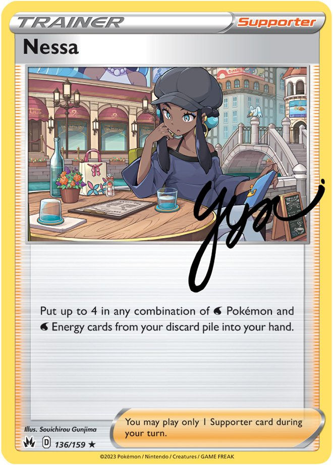 136/159 - Nessa - Holo Rare - Crown Zenith