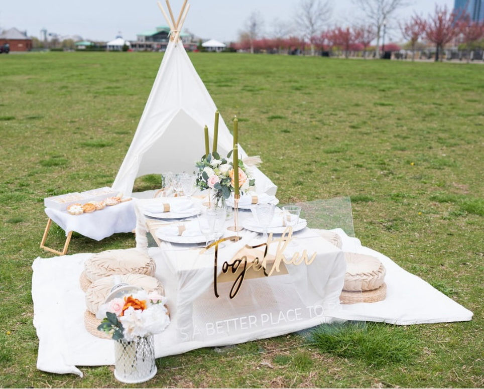 Thumbnail: 3.5FT Long Wood Table (Sits up to 5)