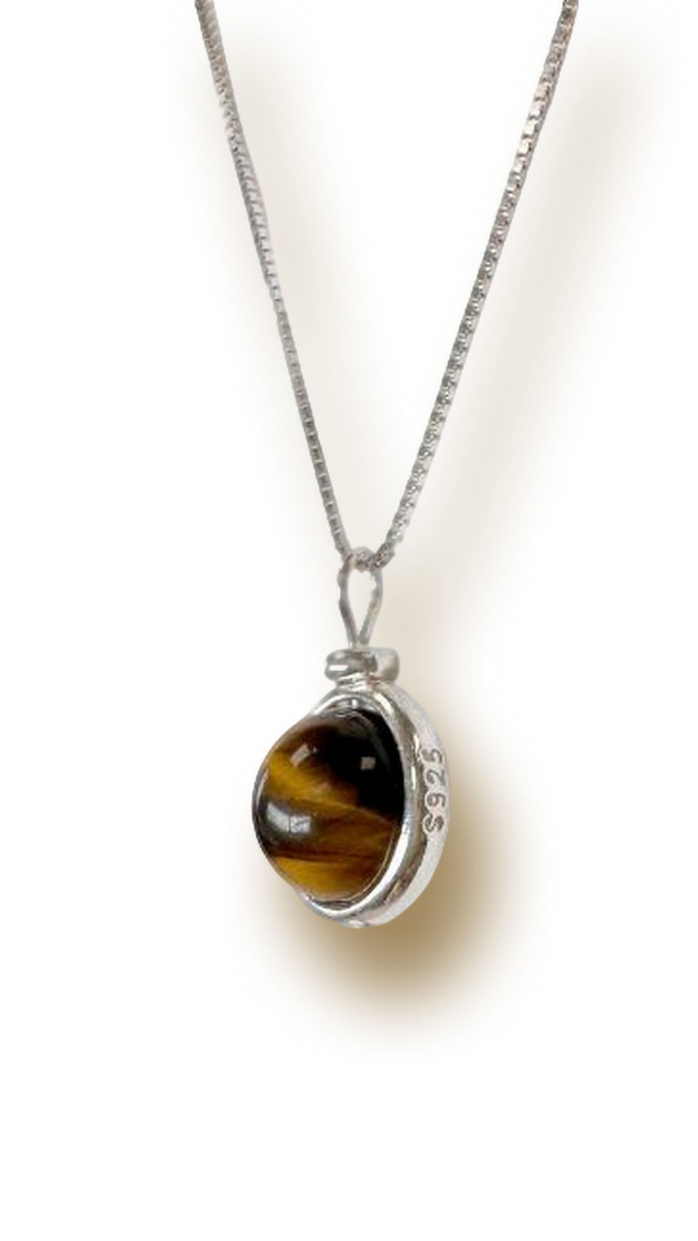 Miniature : Collier  Protection Absolue: Œil de Tigre 10mm