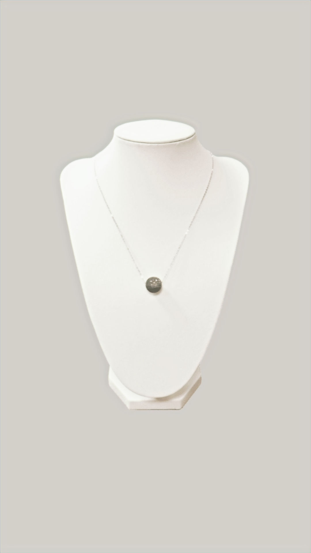 Collier perle Labradorite 12mm