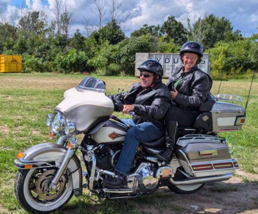 Ride for Sight Riders Steve Fyfe and Amber Dawn Sider