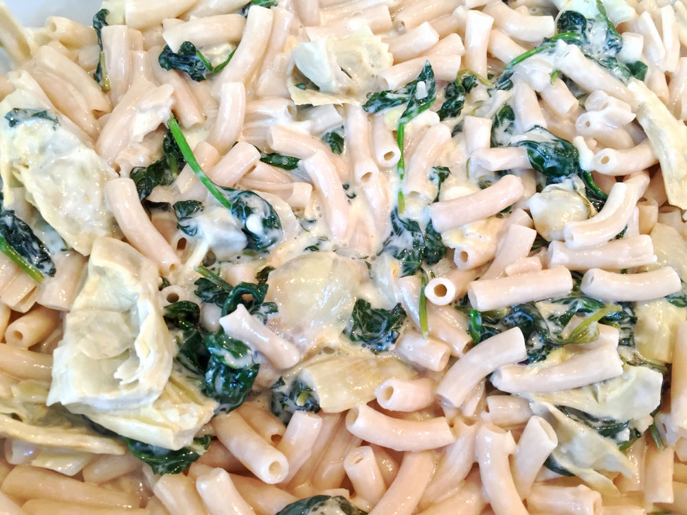 Spinach and Artichoke Baked Pasta