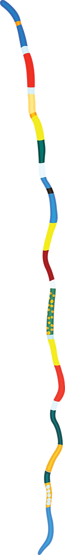 An illustration of a painted stick