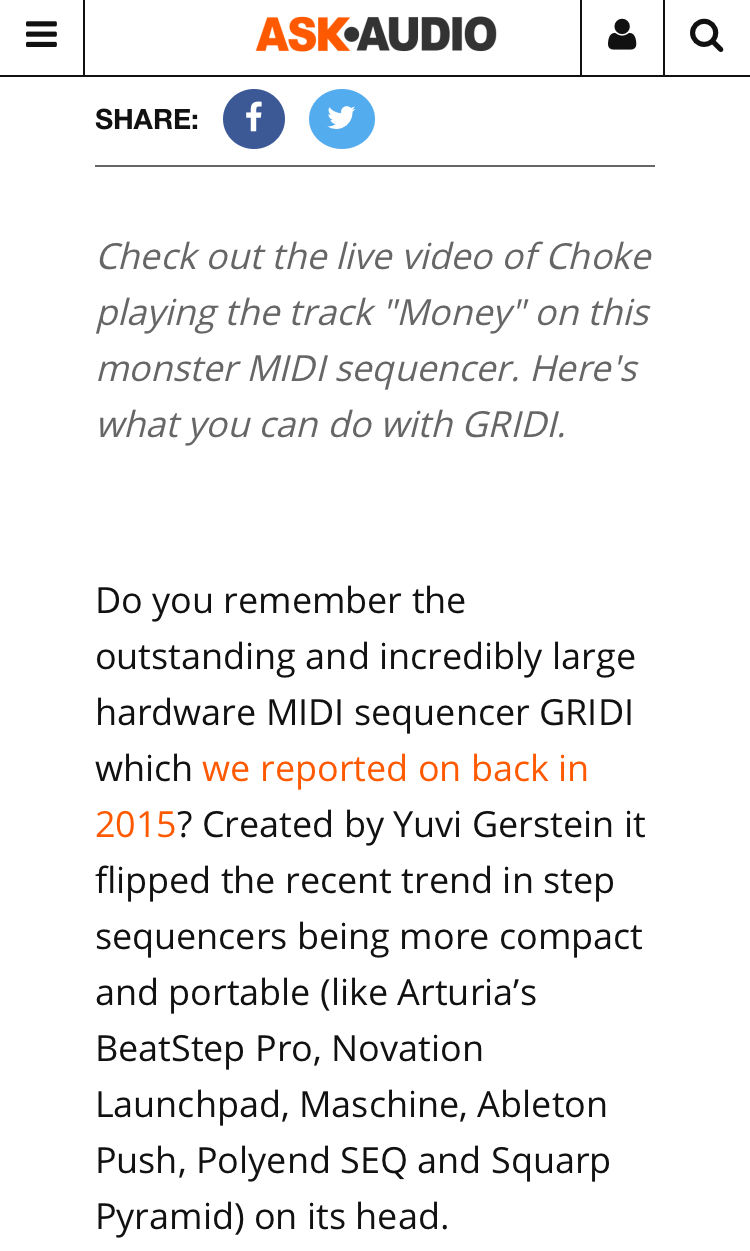 Choke Beat Orchesta X Gridi - Ask Audio Magazine - Money