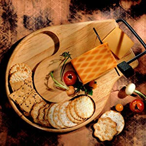 Thumbnail: Beechwood Cheese Slicer Serving Tray With Crackerwell