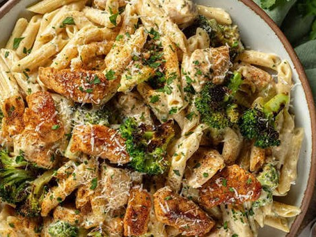 One Pot Cajun Chicken  & Broccoli Alfredo