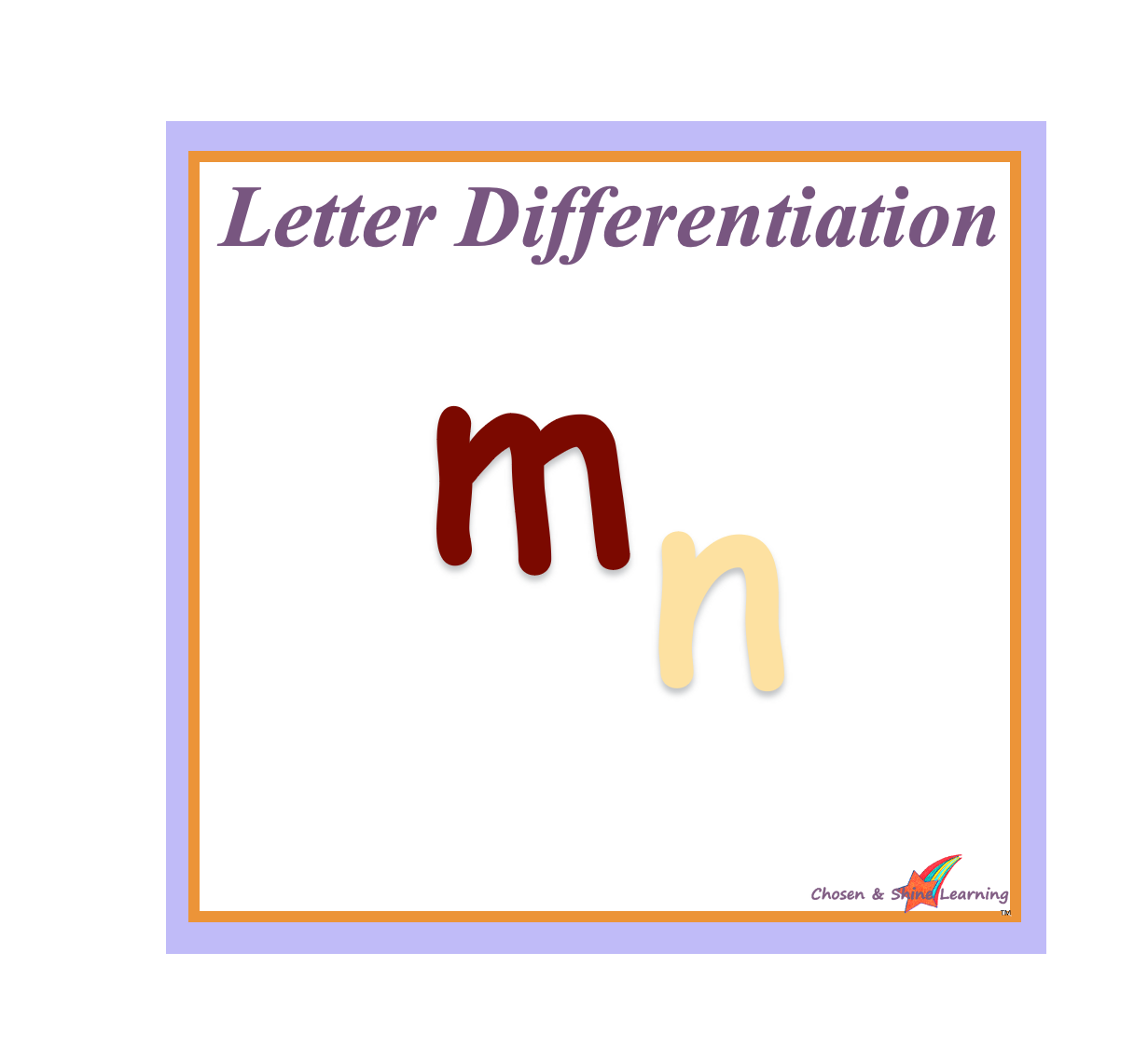 'm' and 'n' Letter Differentiation (Step-by-Step English Literacy Skills Pack )